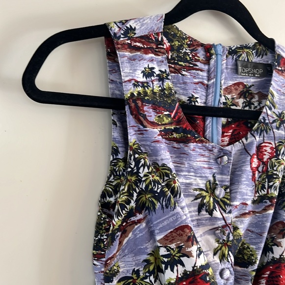 Topshop Hawaiian Print Dress - Picture 7 of 10